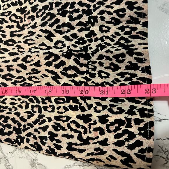 Tucker silk leopard print asymmetrical neck top - Picture 6 of 7